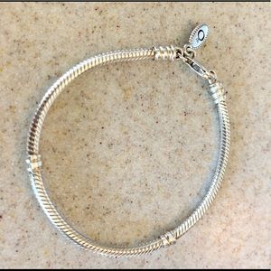 Sterling silver pandora bracelet